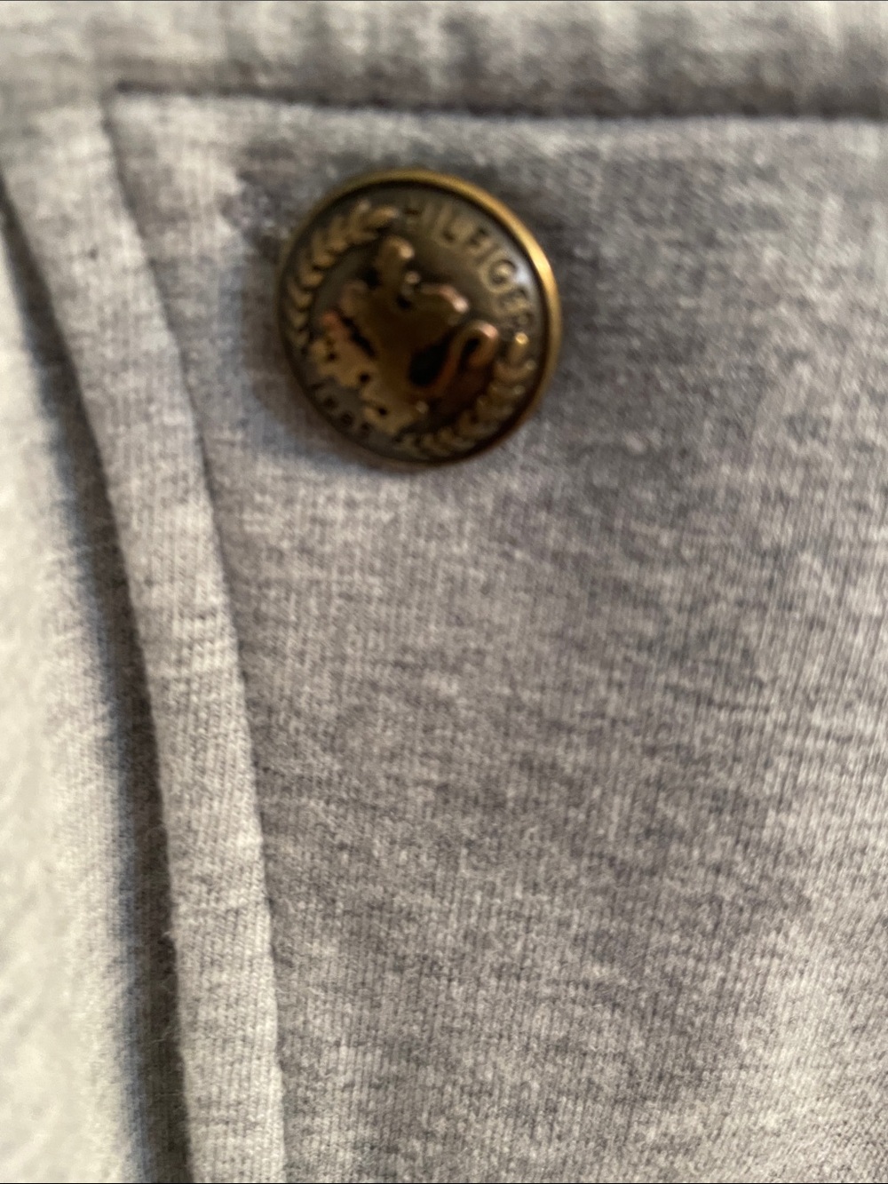 Tommy Hilfiger Light Gray Double-Breasted Knit Blazer - Picture 5 of 5